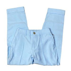 Women's Cuffed Trouser Pant Light Baby Blue Size 4